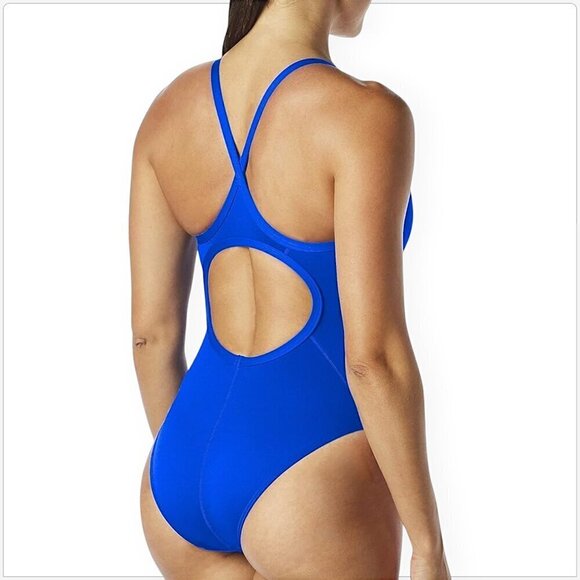 TYR Royal II Blue TYReco Solid Diamondfit One Piece Athletic Swimsuit NWT NEW 40 - Picture 3 of 7
